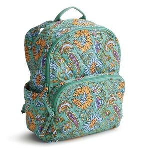 new Vera Bradley Small Banbury Backpack in cotton Gemstone Paisley